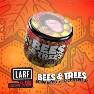 Ginger Larf Bees and Trees 73-159u cold cure live rosin jar