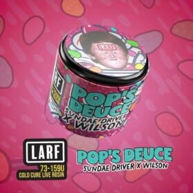 Ginger Larf Pops Deuce 73-159u cold cure live rosin jar